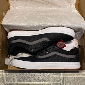 New Vans Kyle Walker Black and pewter denim shoes